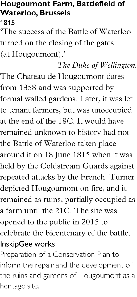 Hougoumont Farm, Battlefield of Waterloo,