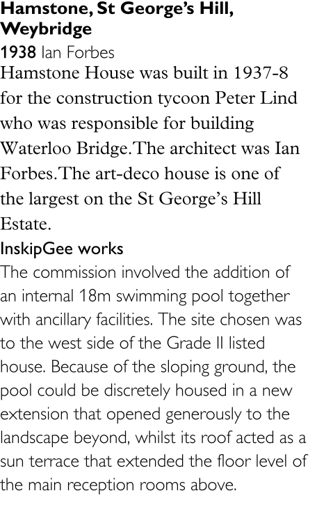 Hamstone, St George’s Hill, Weybridge