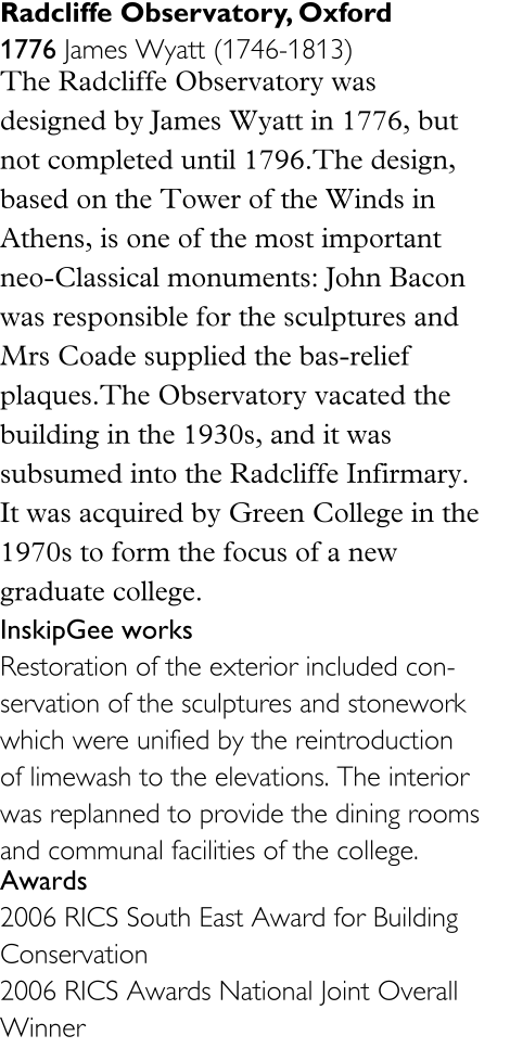 Radcliffe Observatory, Oxford